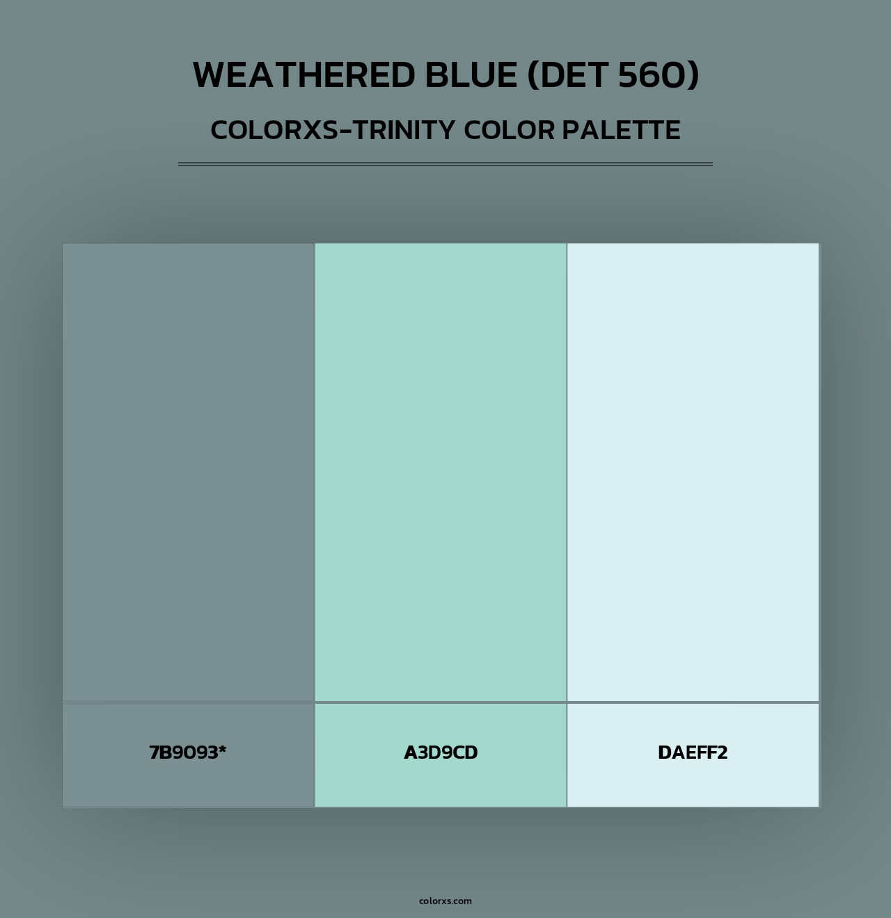 Weathered Blue (DET 560) - Colorxs Trinity Palette