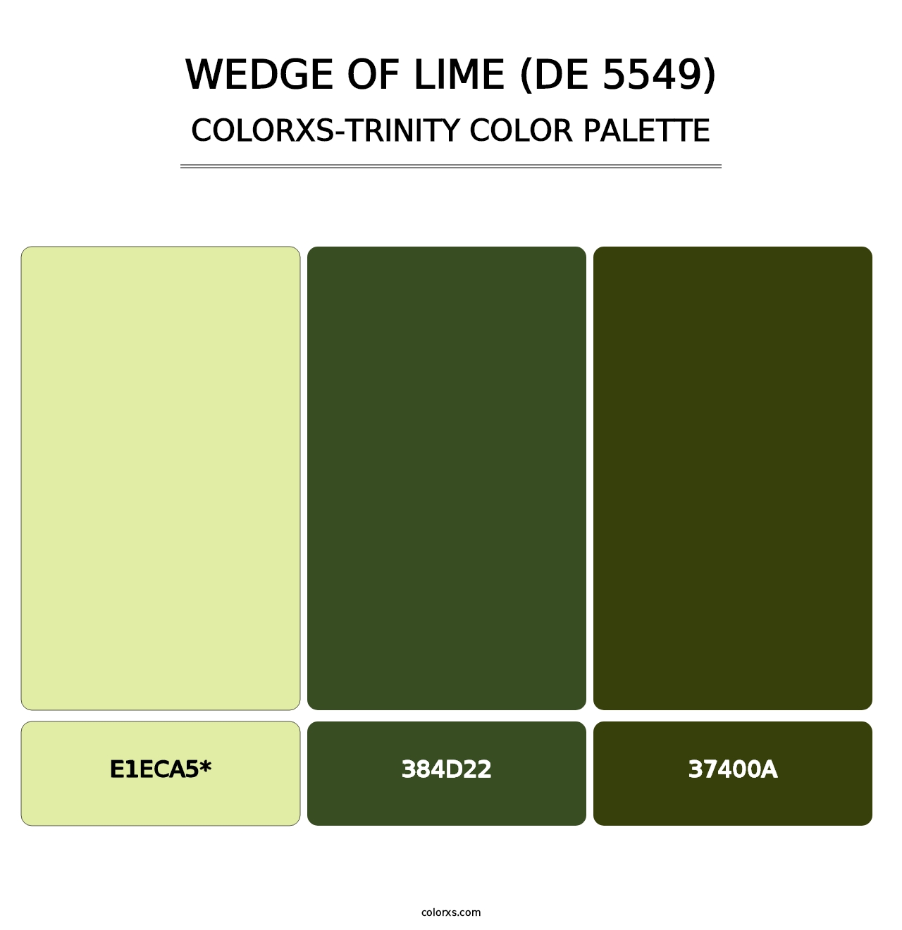 Wedge of Lime (DE 5549) - Colorxs Trinity Palette