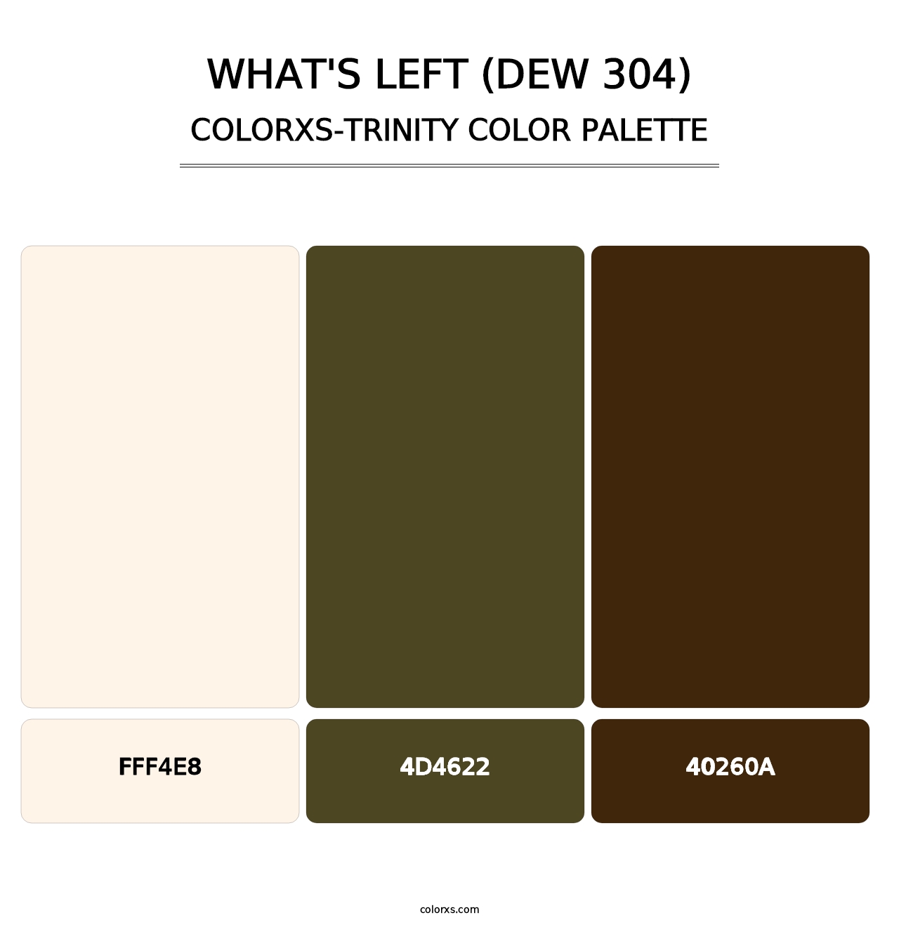 What's Left (DEW 304) - Colorxs Trinity Palette