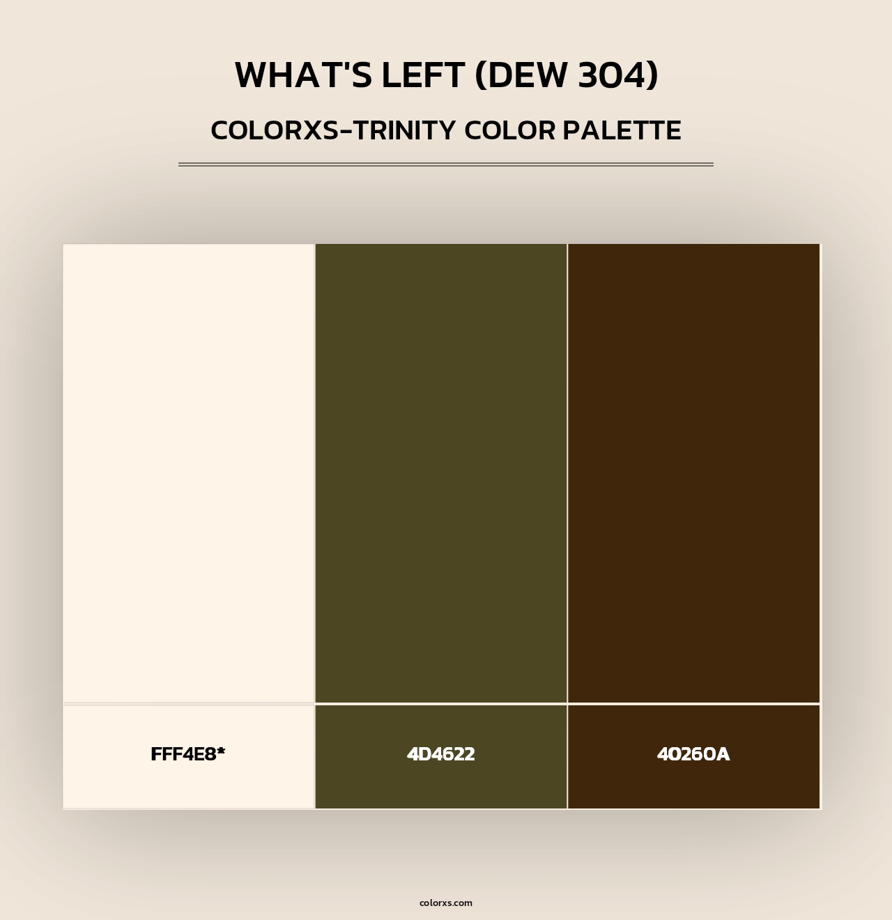What's Left (DEW 304) - Colorxs Trinity Palette