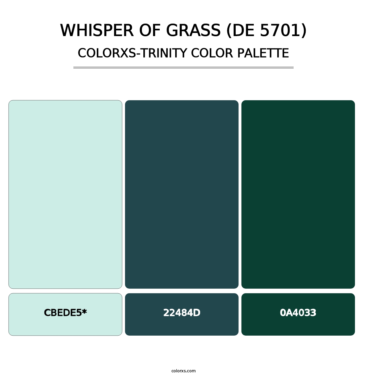 Whisper of Grass (DE 5701) - Colorxs Trinity Palette