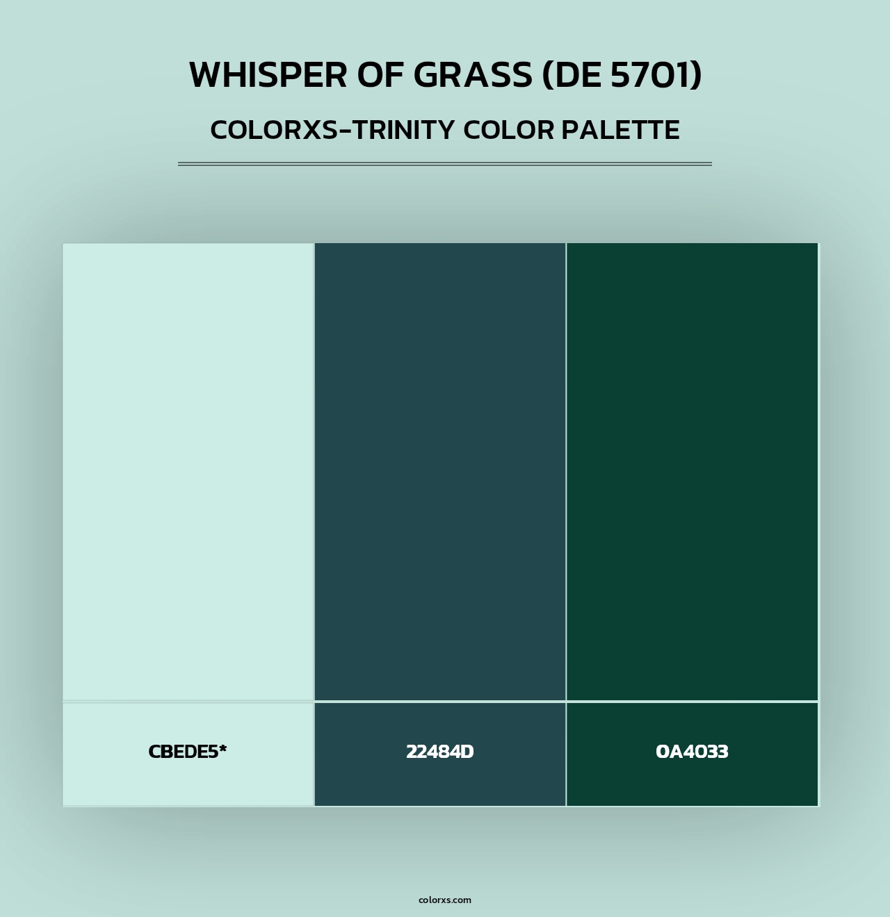Whisper of Grass (DE 5701) - Colorxs Trinity Palette