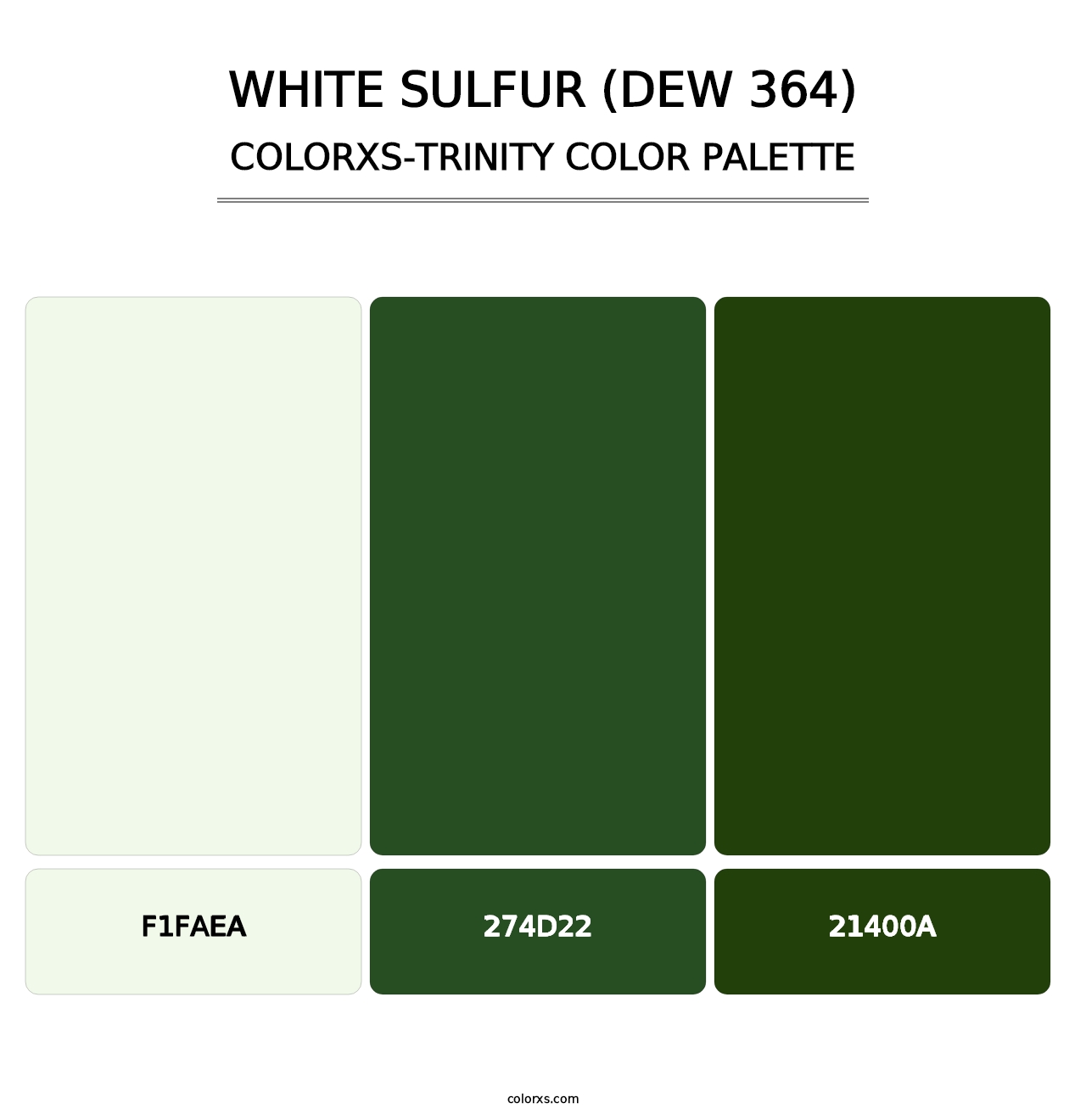 White Sulfur (DEW 364) - Colorxs Trinity Palette