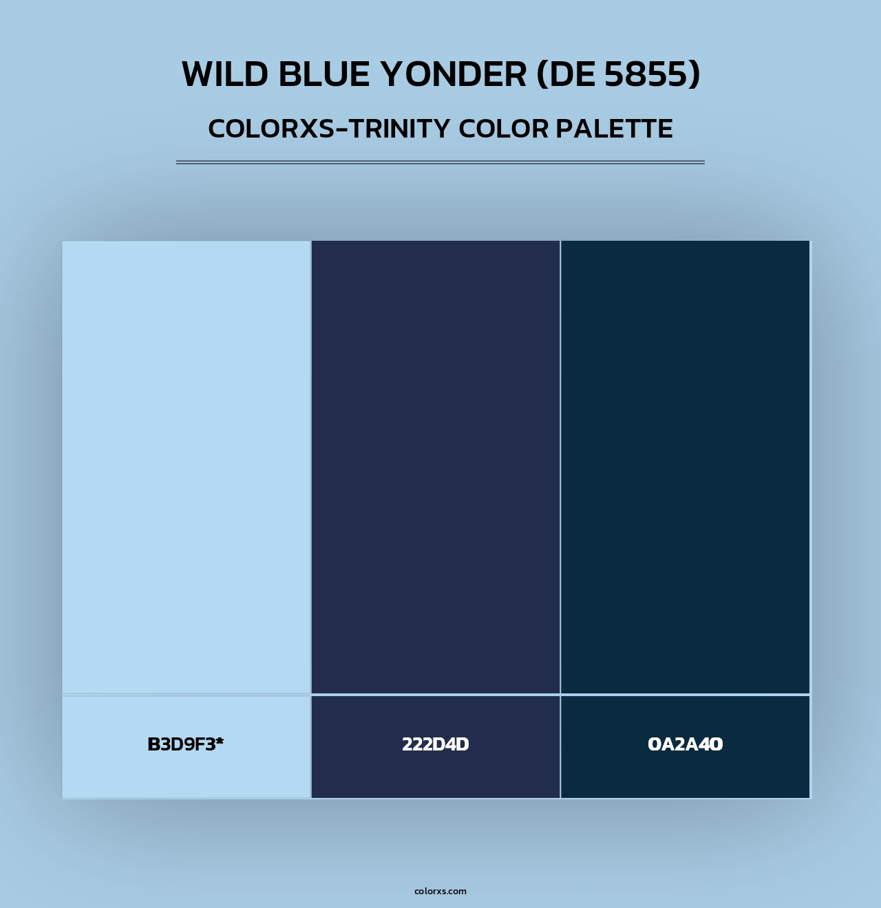 Wild Blue Yonder (DE 5855) - Colorxs Trinity Palette