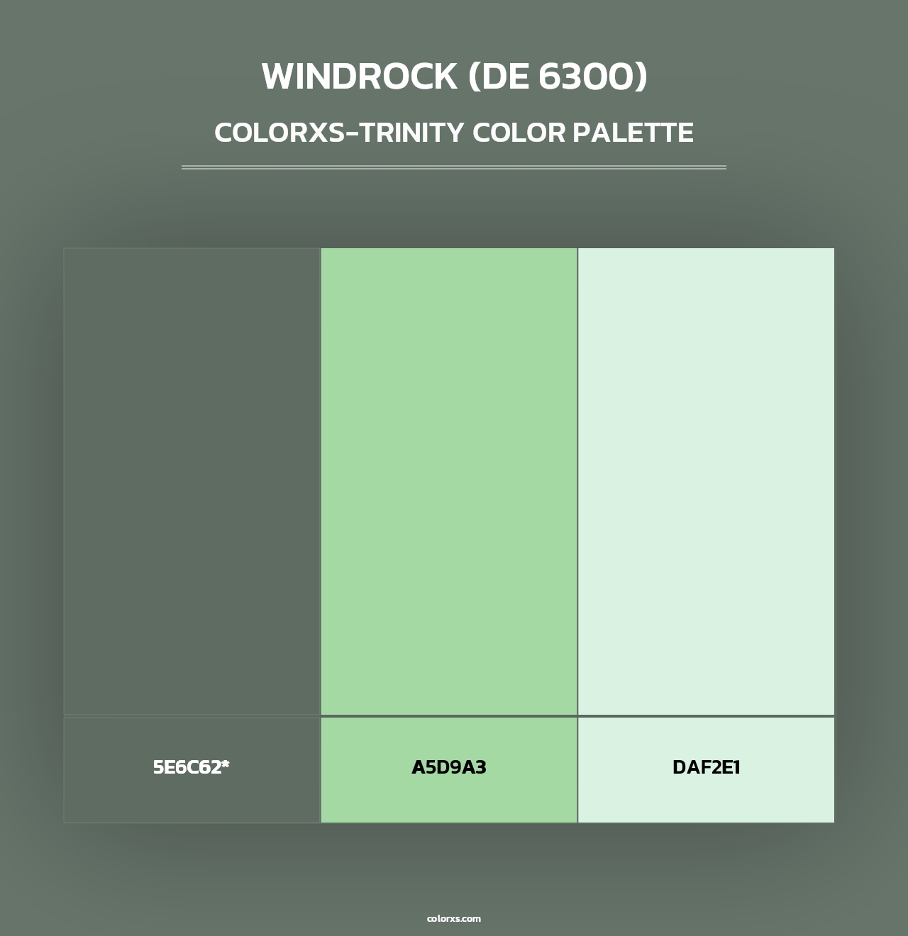 Windrock (DE 6300) - Colorxs Trinity Palette