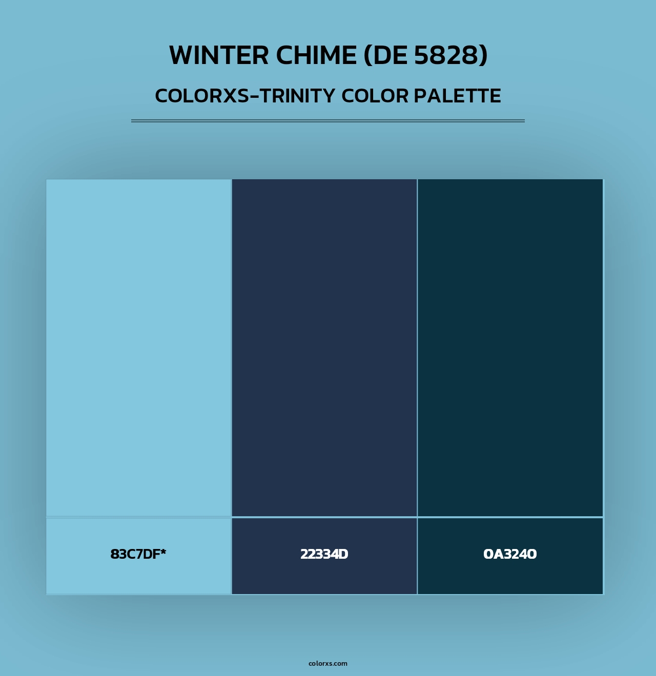 Winter Chime (DE 5828) - Colorxs Trinity Palette
