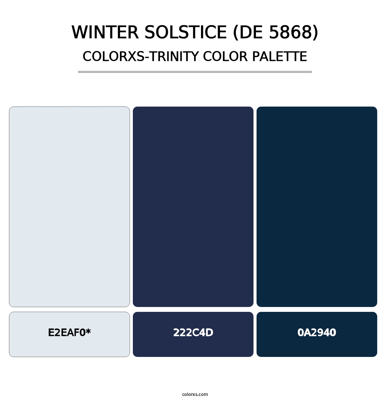 Winter Solstice (DE 5868) - Colorxs Trinity Palette