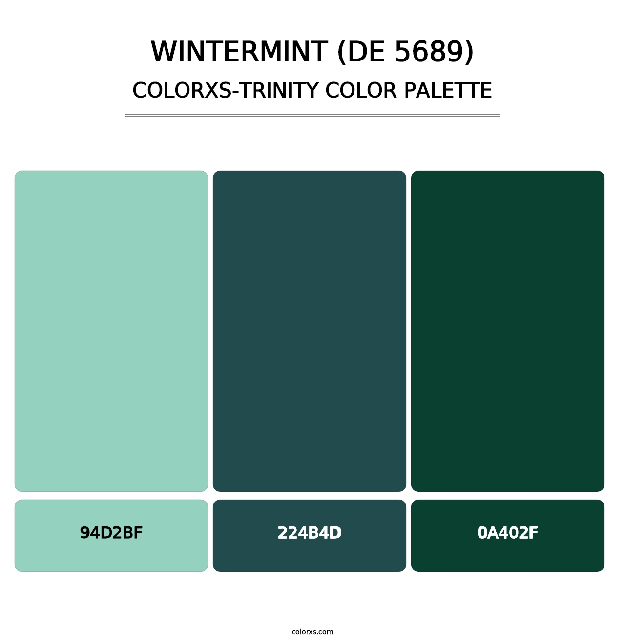Wintermint (DE 5689) - Colorxs Trinity Palette