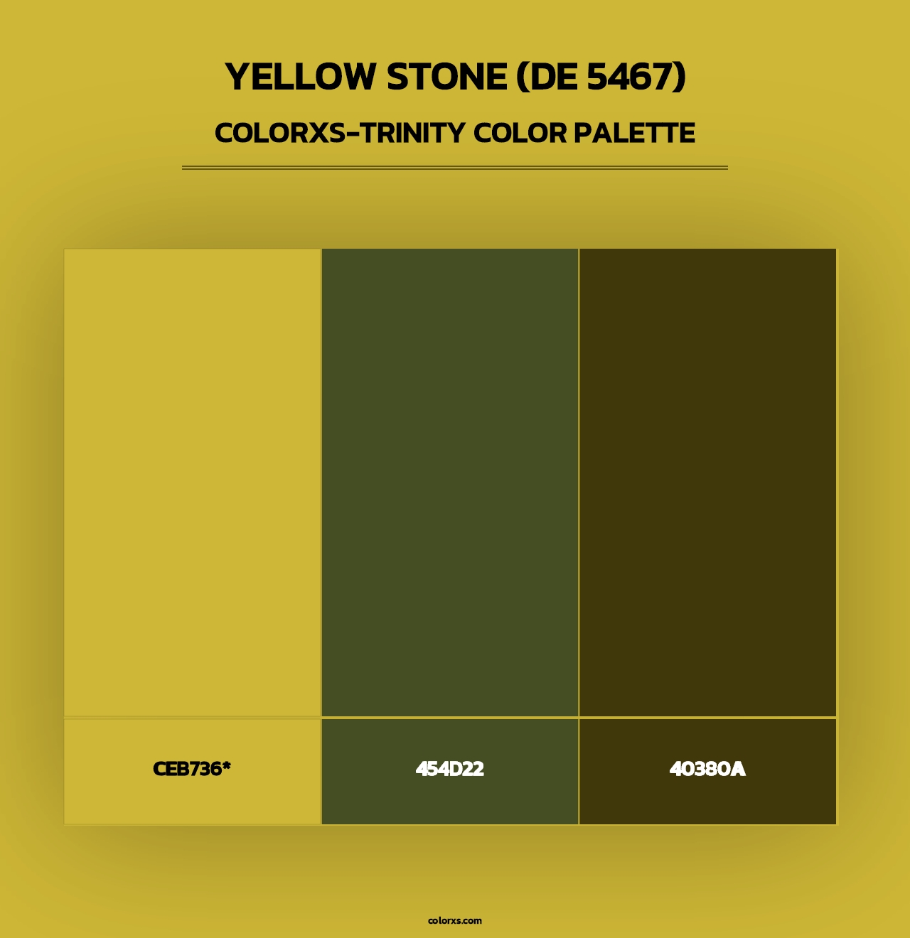 Yellow Stone (DE 5467) - Colorxs Trinity Palette