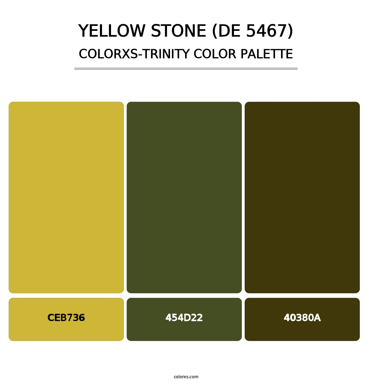 Yellow Stone (DE 5467) - Colorxs Trinity Palette