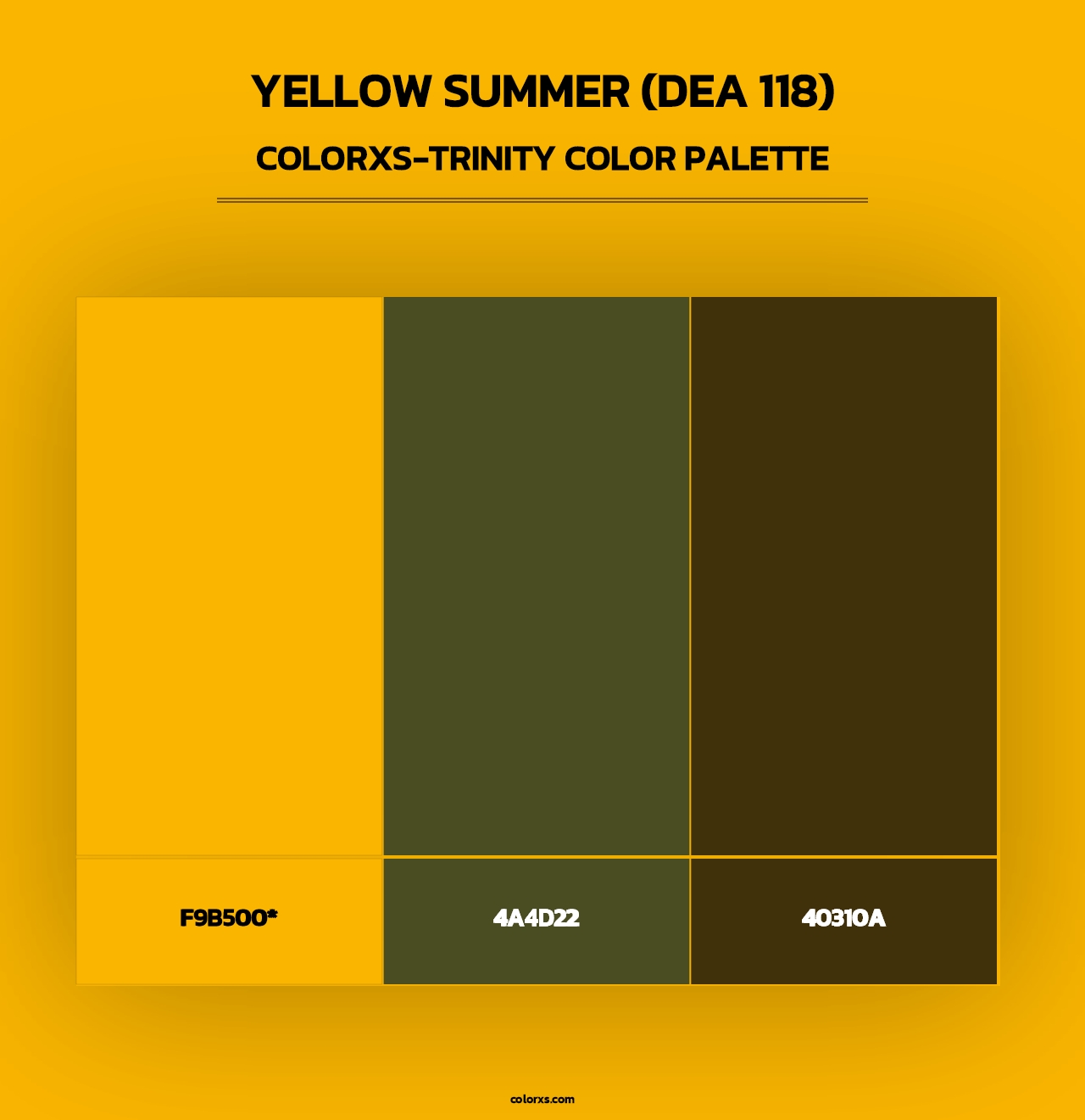 Yellow Summer (DEA 118) - Colorxs Trinity Palette