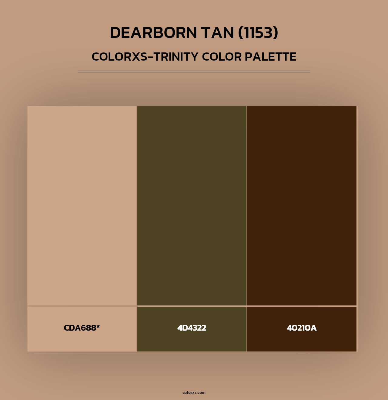 Dearborn Tan (1153) - Colorxs Trinity Palette
