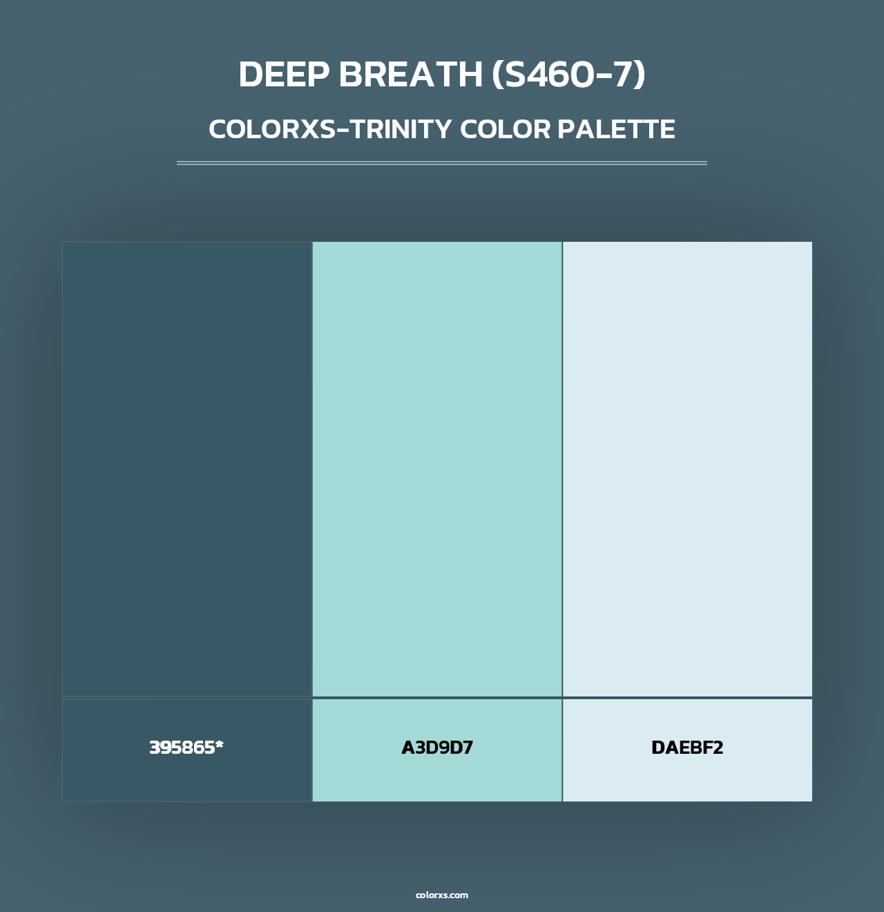 Deep Breath (S460-7) - Colorxs Trinity Palette