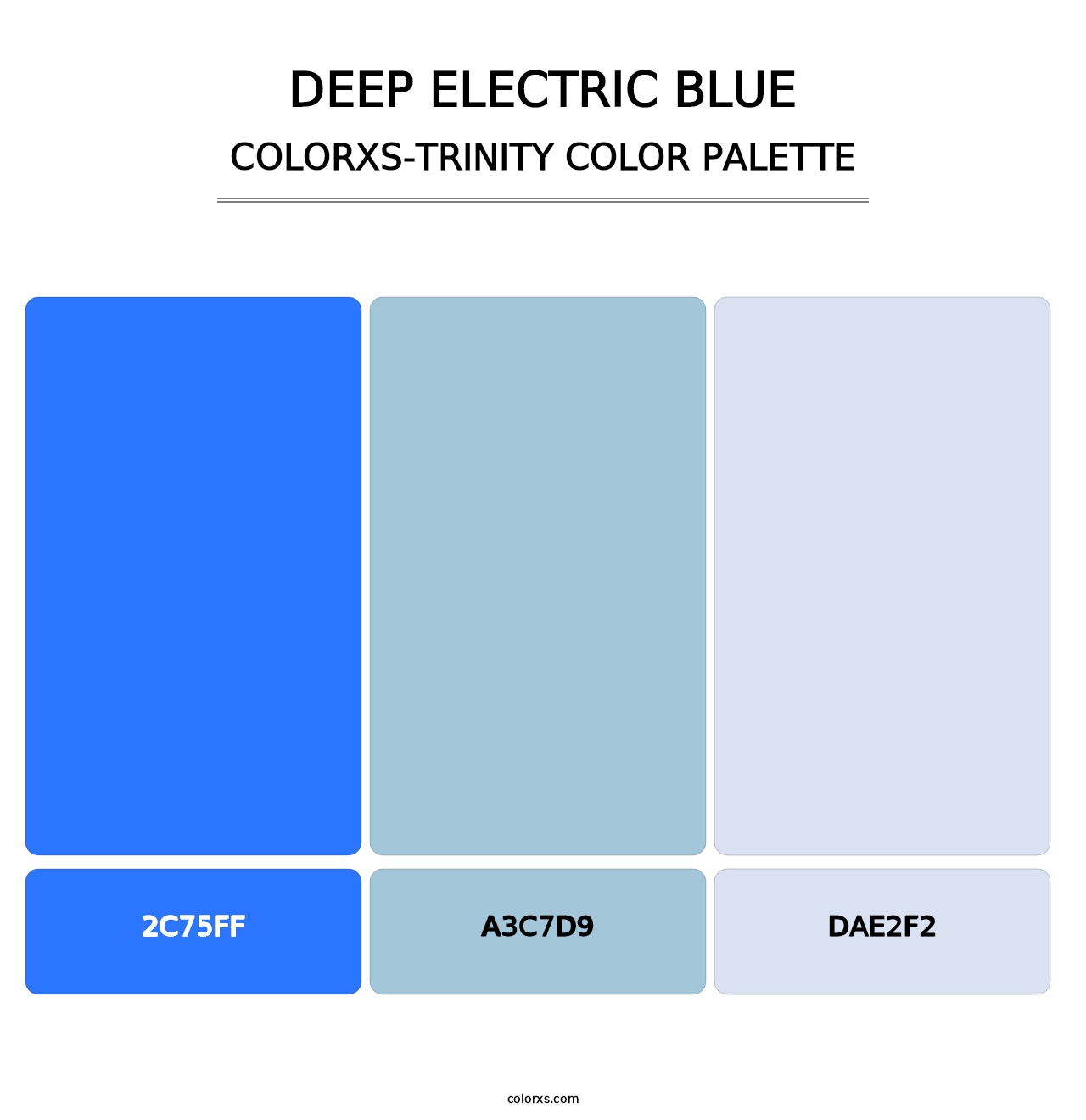 Deep Electric Blue - Colorxs Trinity Palette