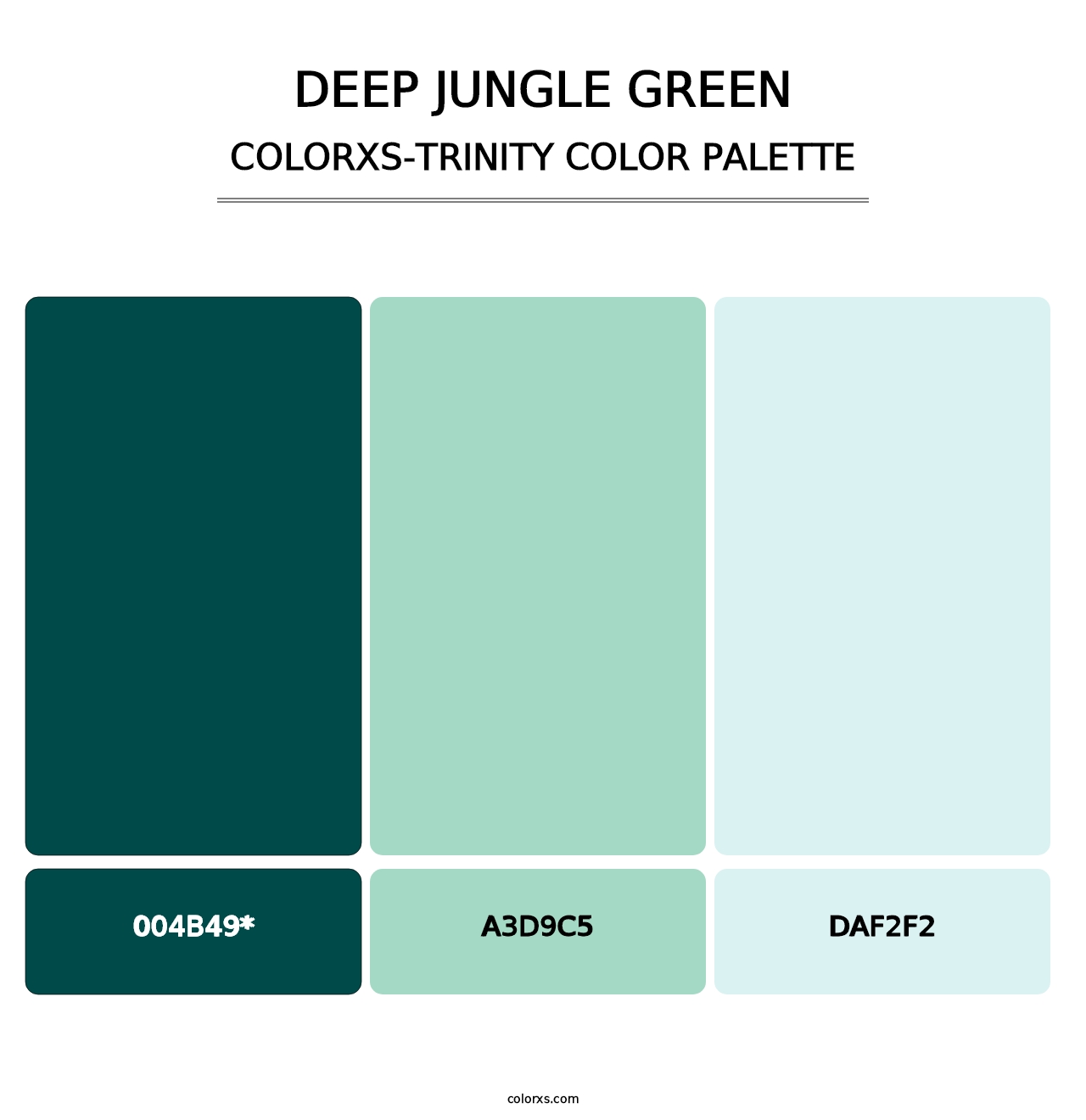 Deep Jungle Green - Colorxs Trinity Palette