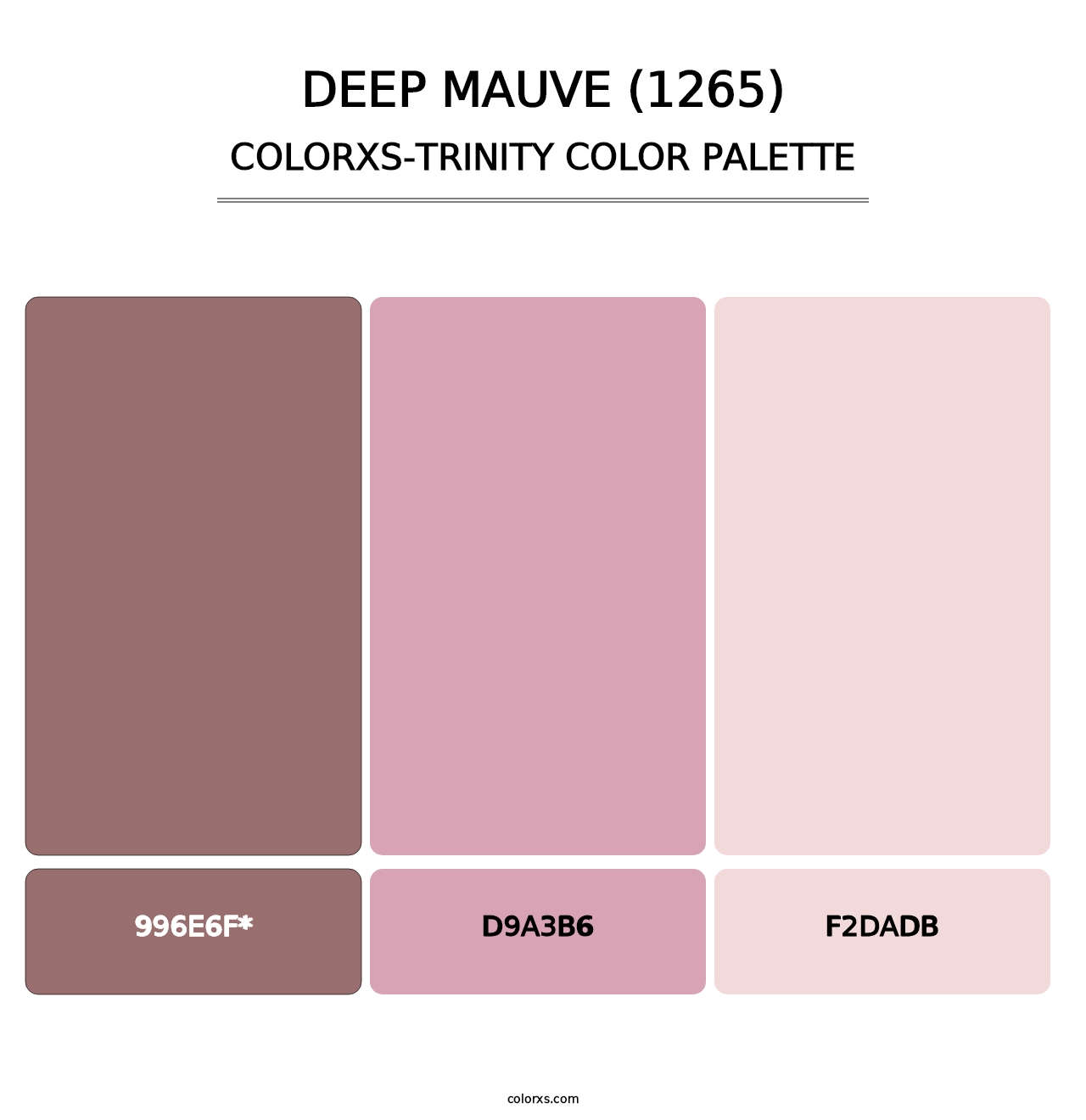 Deep Mauve (1265) - Colorxs Trinity Palette