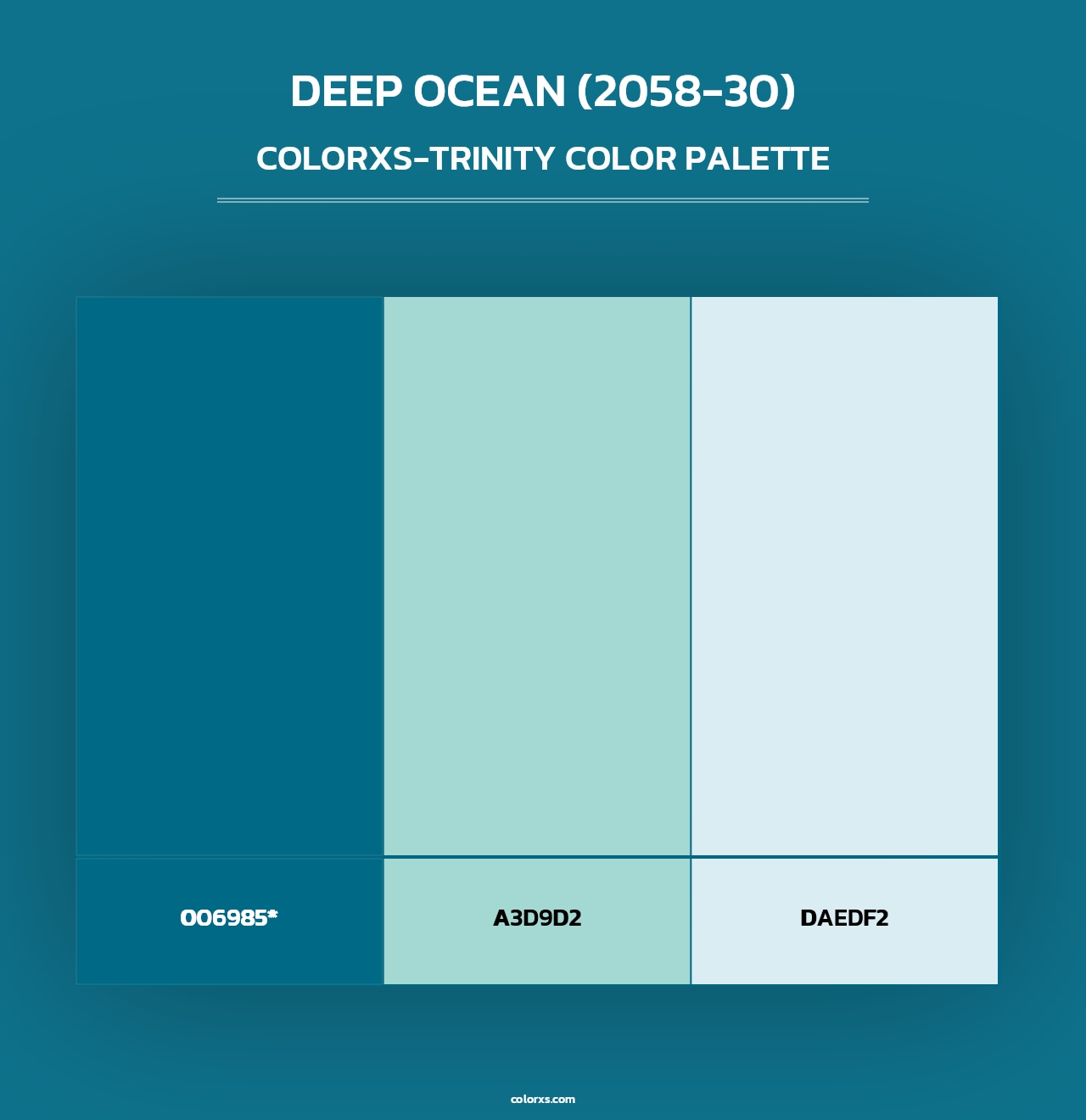 Deep Ocean (2058-30) - Colorxs Trinity Palette