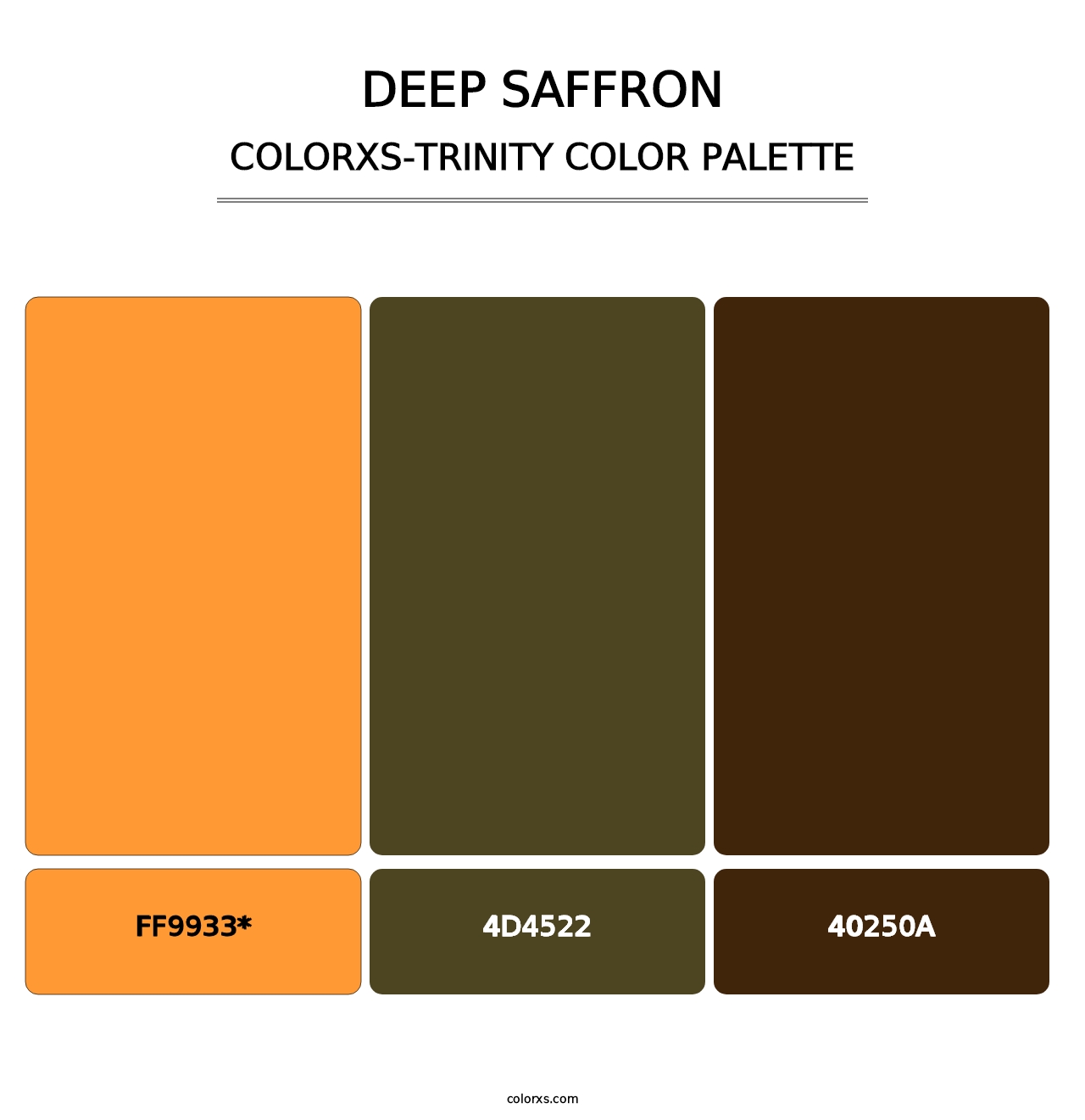 Deep Saffron - Colorxs Trinity Palette
