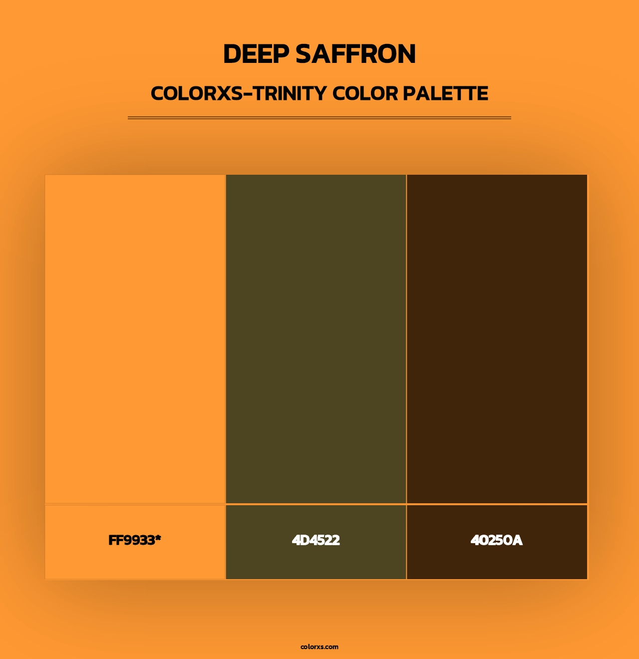 Deep Saffron - Colorxs Trinity Palette