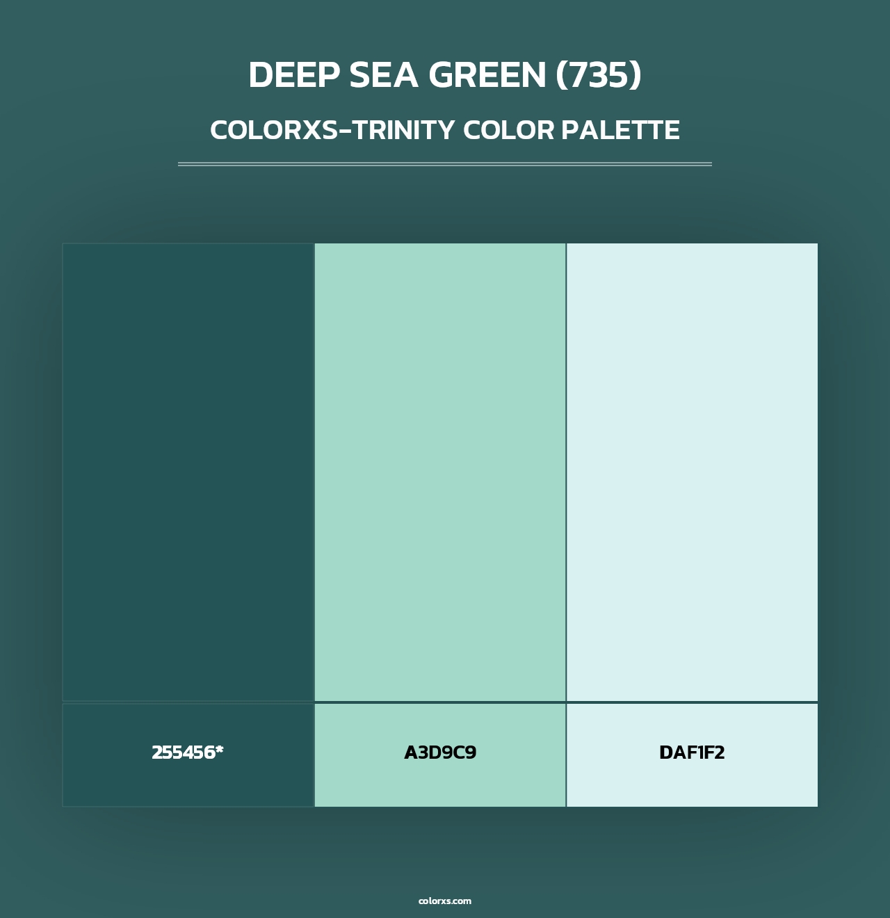 Deep Sea Green (735) - Colorxs Trinity Palette