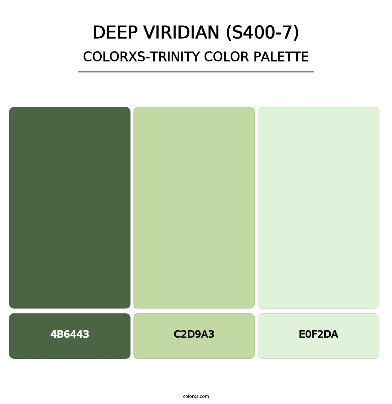 Deep Viridian (S400-7) - Colorxs Trinity Palette