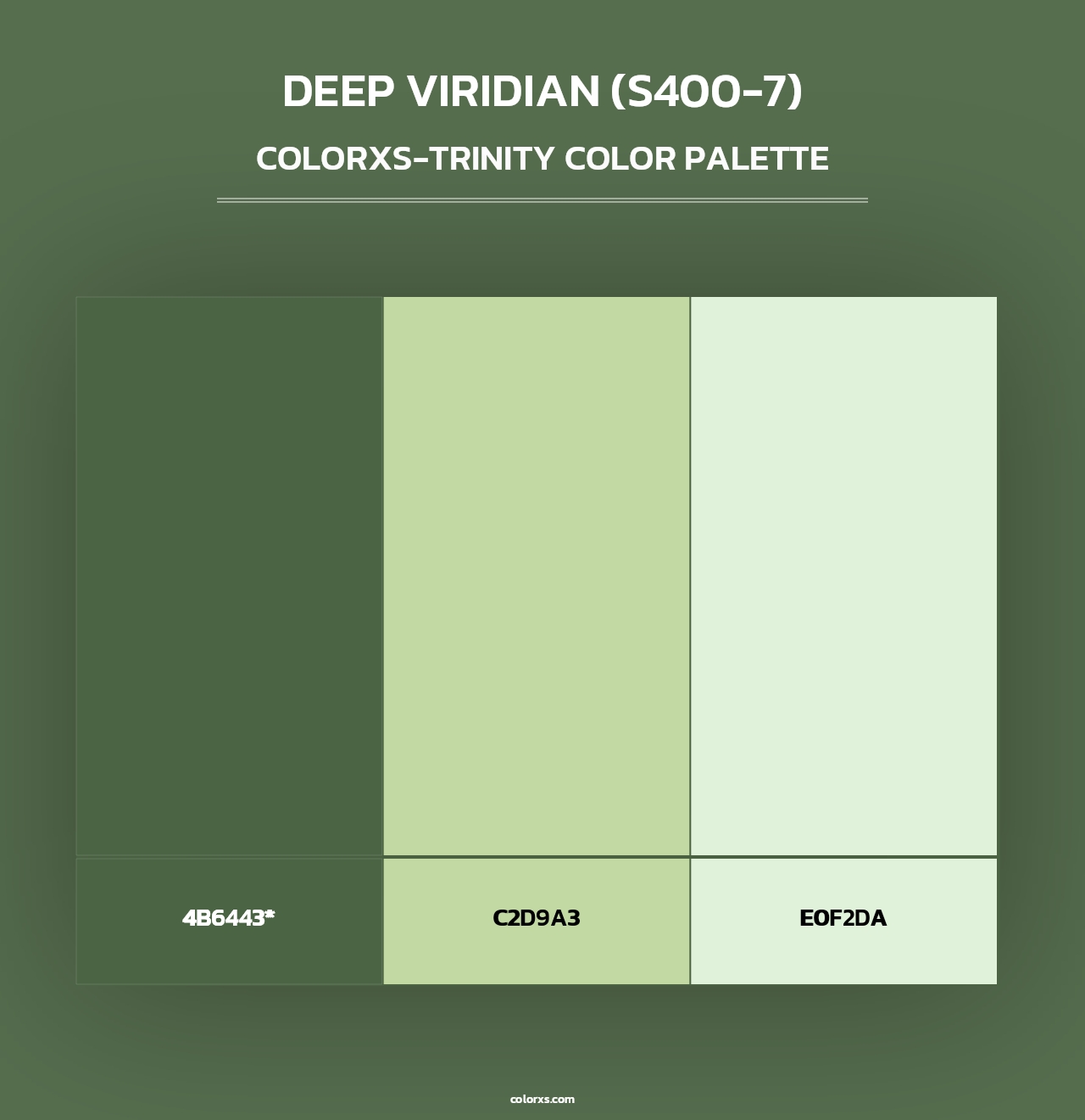 Deep Viridian (S400-7) - Colorxs Trinity Palette