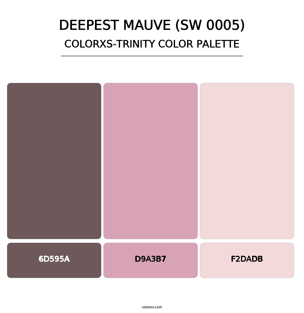 Deepest Mauve (SW 0005) - Colorxs Trinity Palette