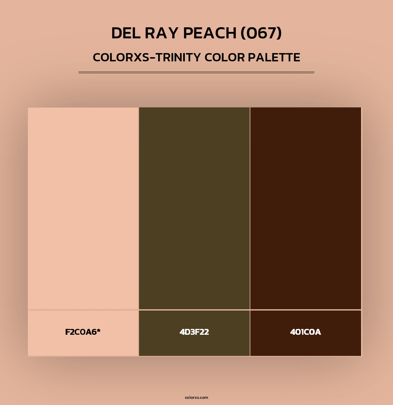 Del Ray Peach (067) - Colorxs Trinity Palette