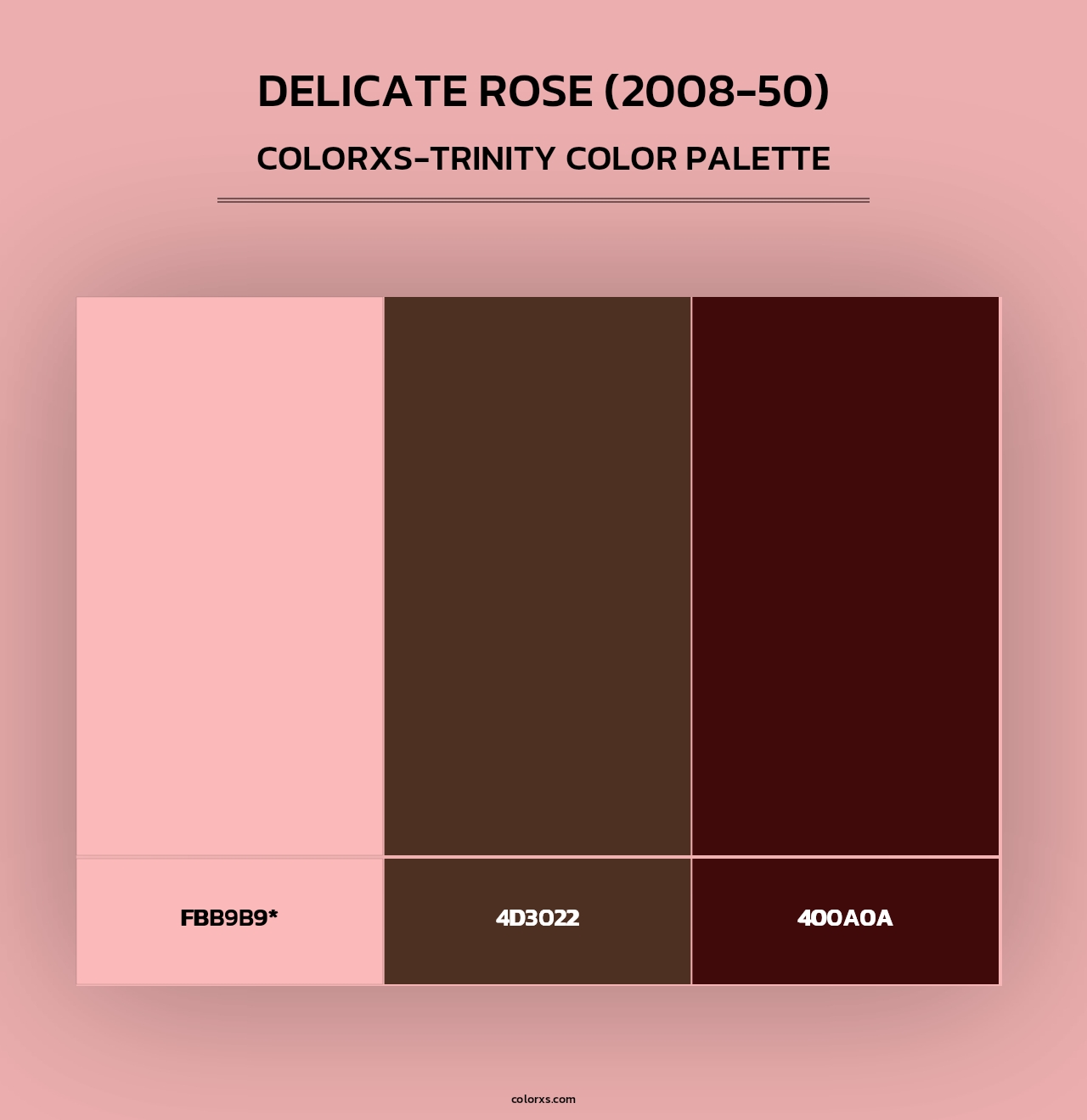 Delicate Rose (2008-50) - Colorxs Trinity Palette