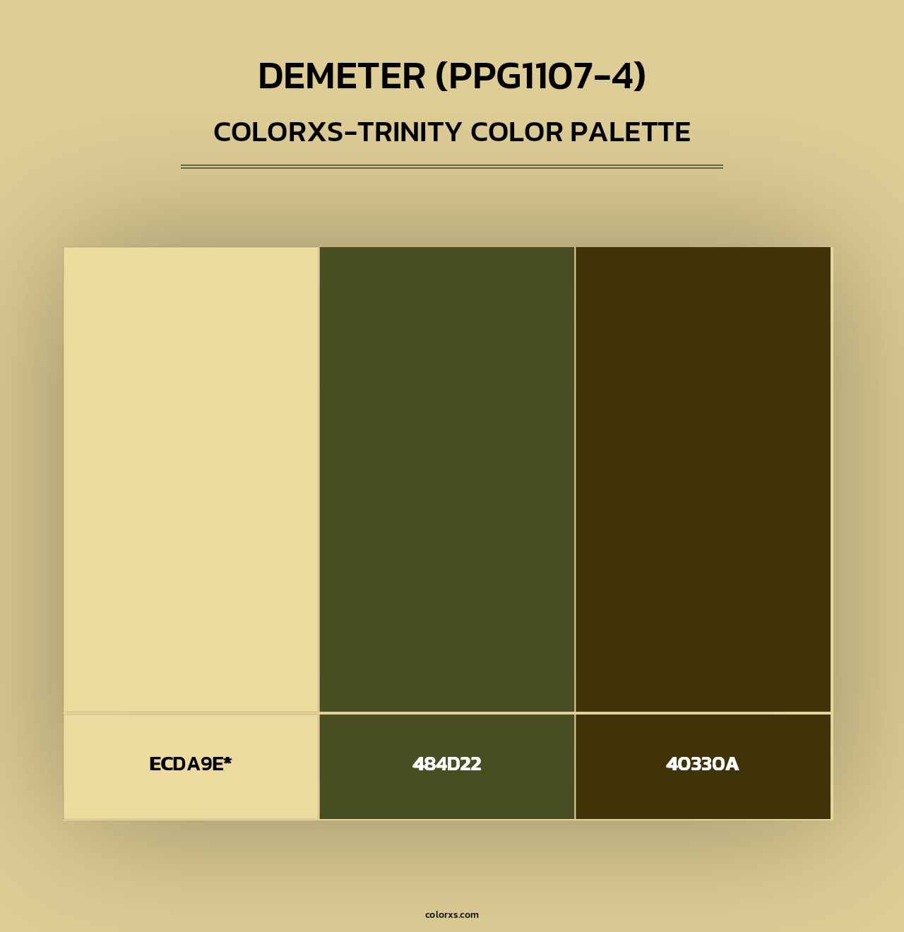 Demeter (PPG1107-4) - Colorxs Trinity Palette