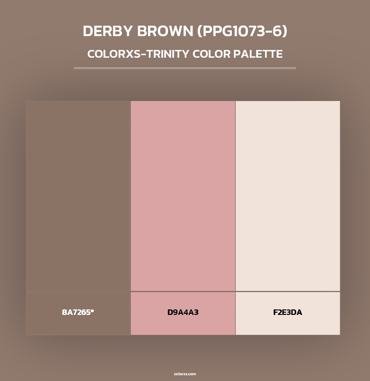 Derby Brown (PPG1073-6) - Colorxs Trinity Palette