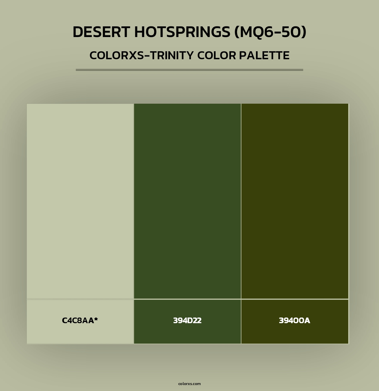 Desert Hotsprings (MQ6-50) - Colorxs Trinity Palette