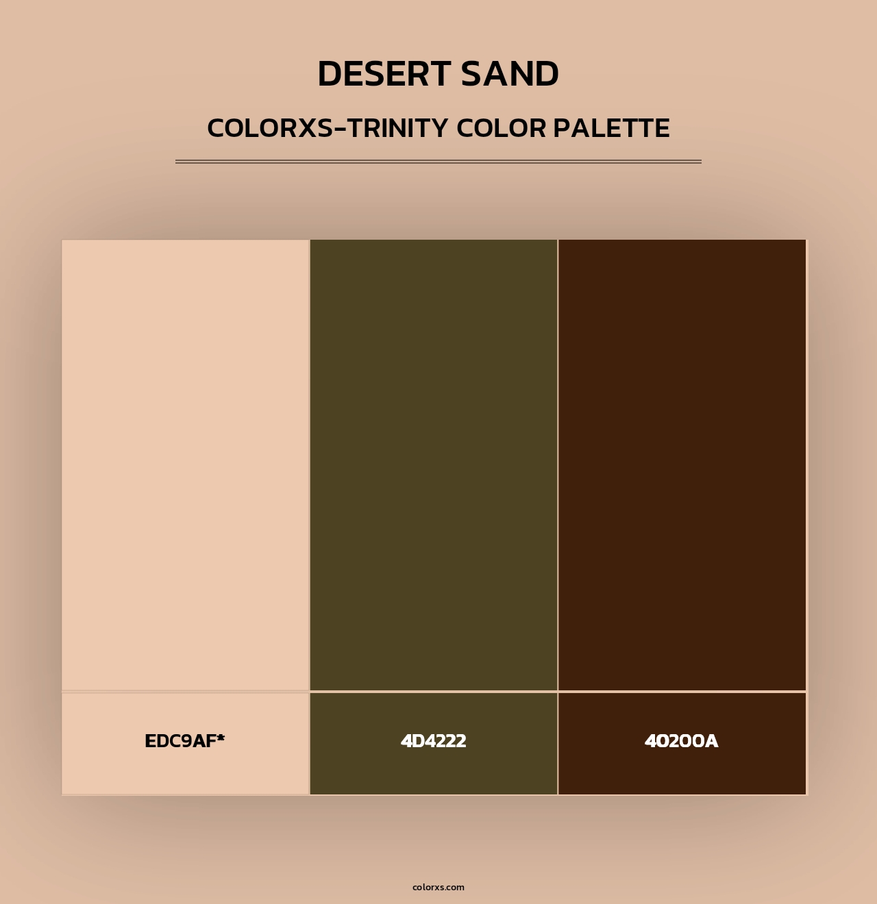 Desert Sand - Colorxs Trinity Palette