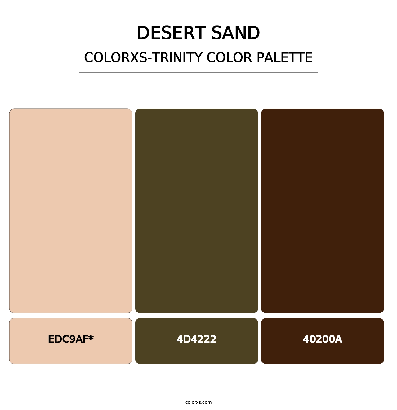 Desert Sand - Colorxs Trinity Palette