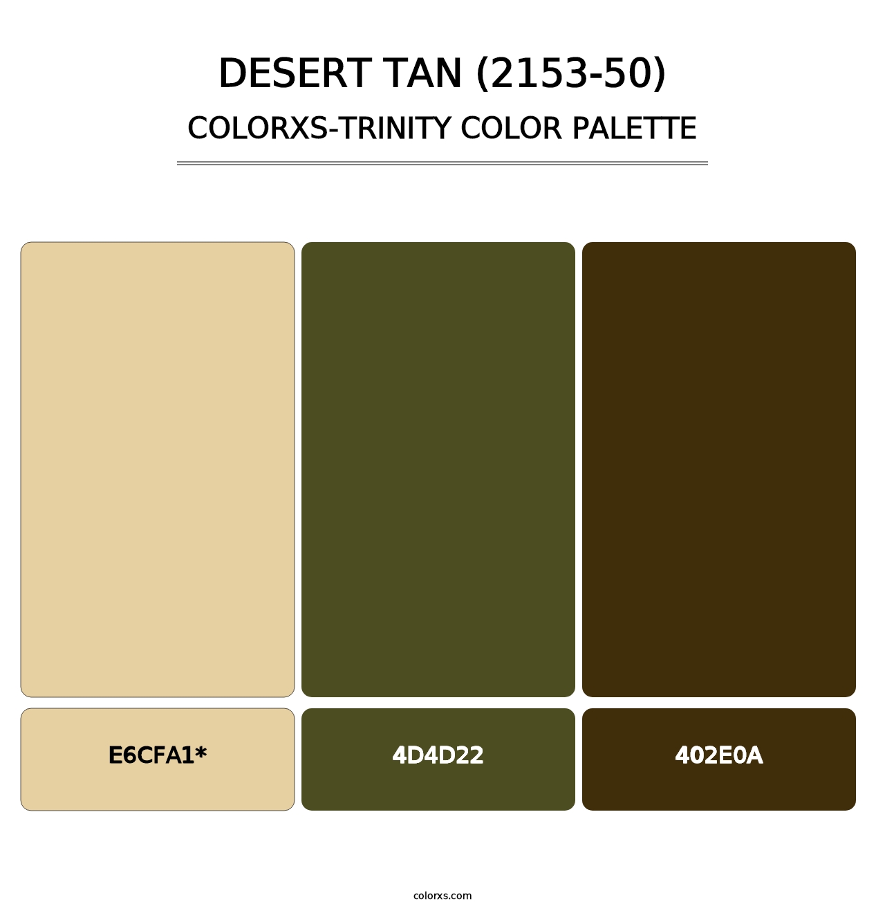 Desert Tan (2153-50) - Colorxs Trinity Palette