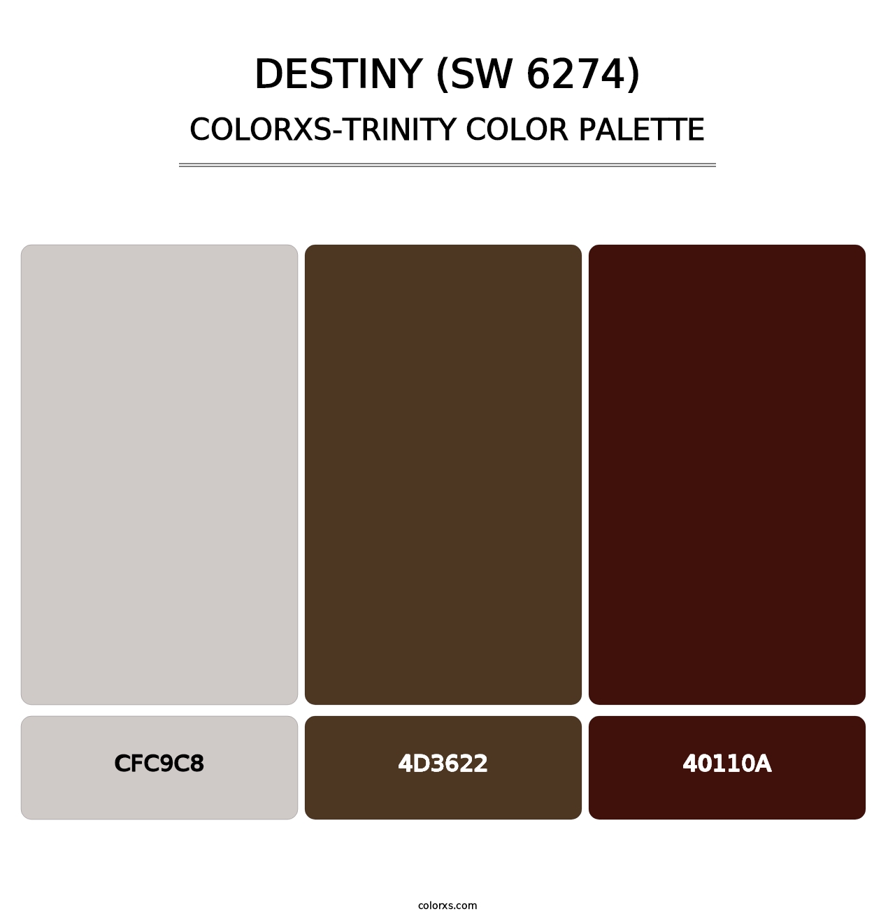 Destiny (SW 6274) - Colorxs Trinity Palette