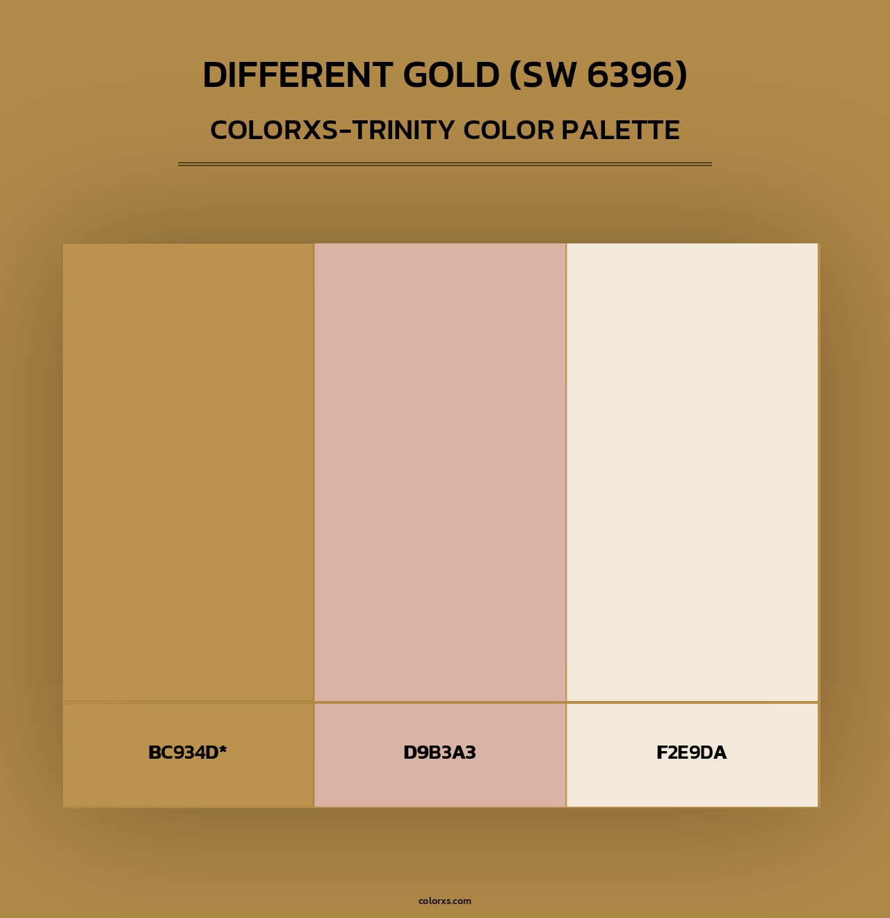 Different Gold (SW 6396) - Colorxs Trinity Palette