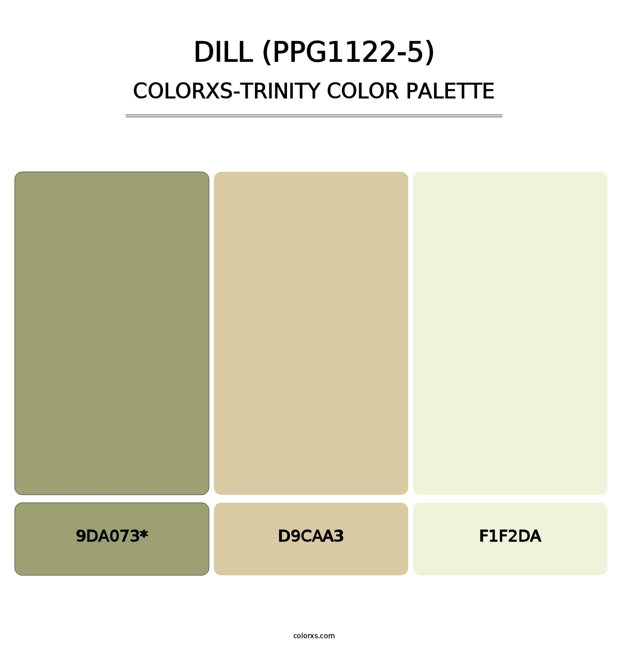 Dill (PPG1122-5) - Colorxs Trinity Palette