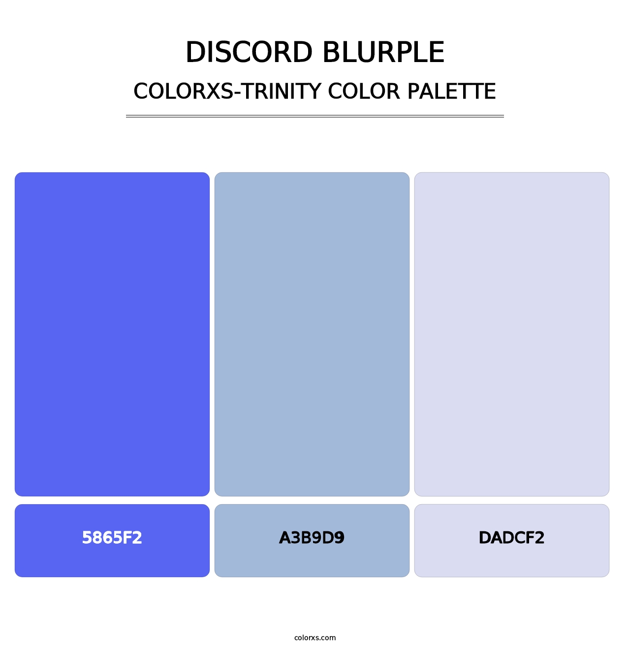 Discord Blurple - Colorxs Trinity Palette
