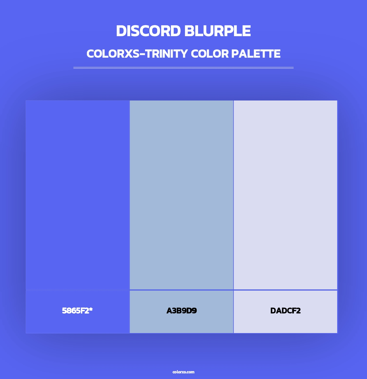 Discord Blurple - Colorxs Trinity Palette