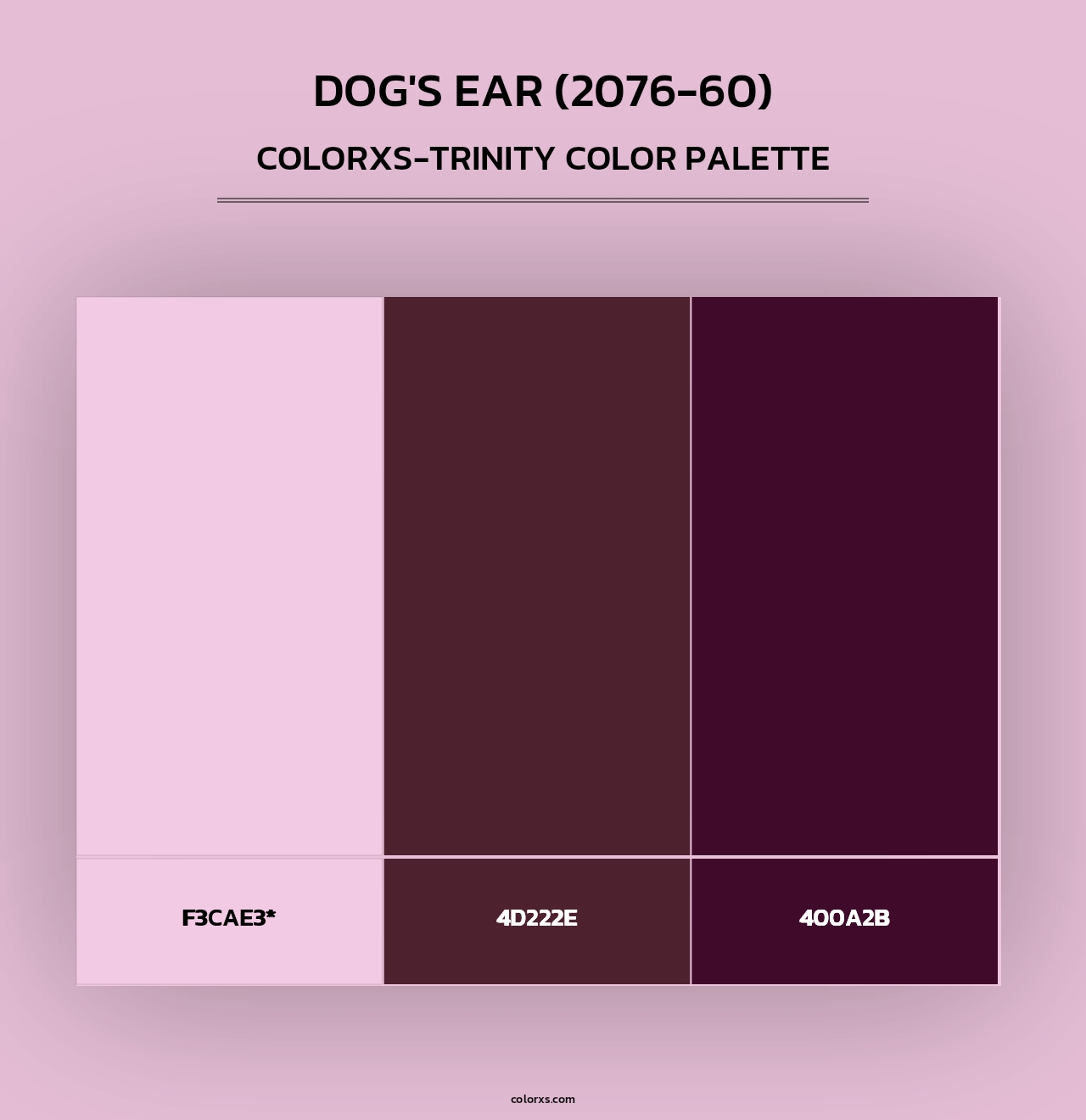 Dog's Ear (2076-60) - Colorxs Trinity Palette
