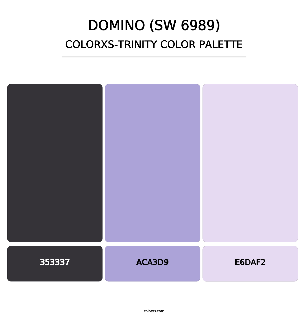 Domino (SW 6989) - Colorxs Trinity Palette