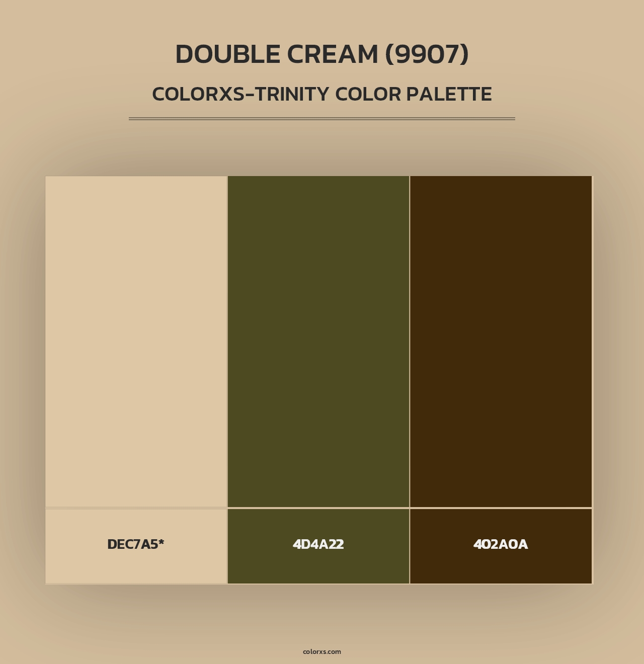 Double Cream (9907) - Colorxs Trinity Palette