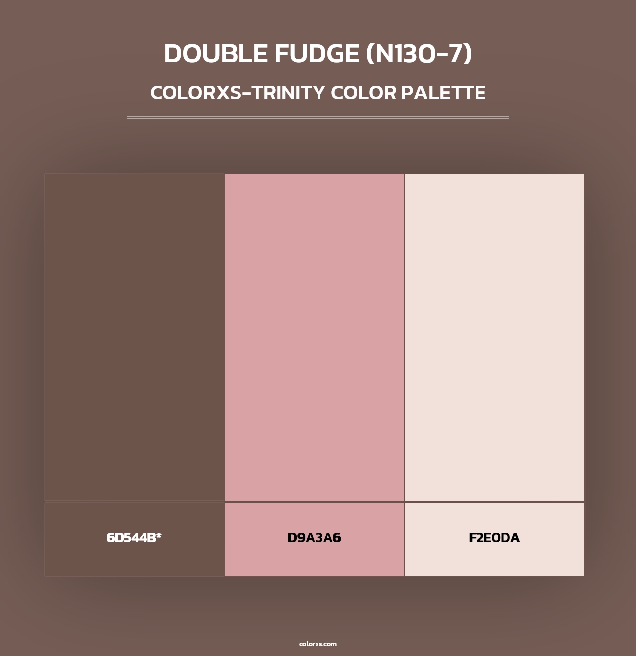 Double Fudge (N130-7) - Colorxs Trinity Palette