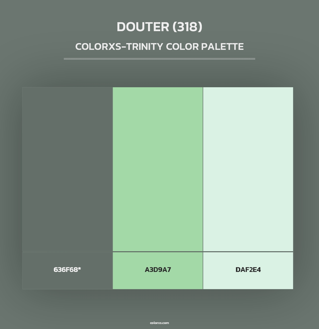 Douter (318) - Colorxs Trinity Palette