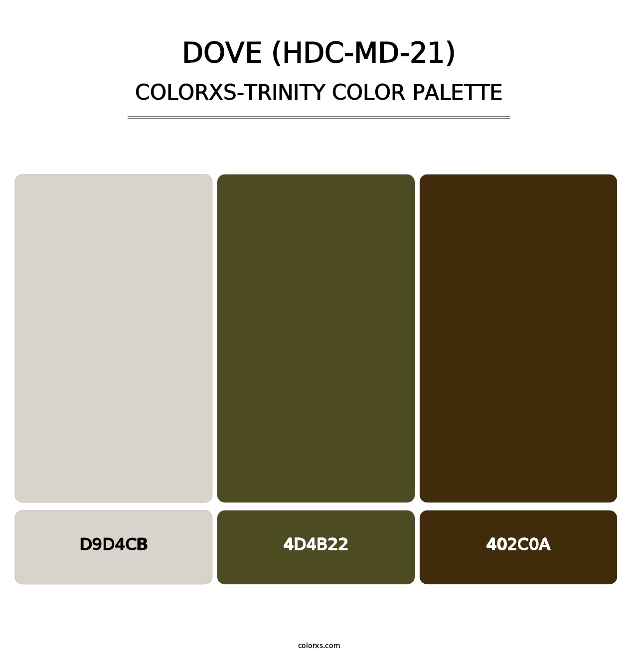 Dove (HDC-MD-21) - Colorxs Trinity Palette
