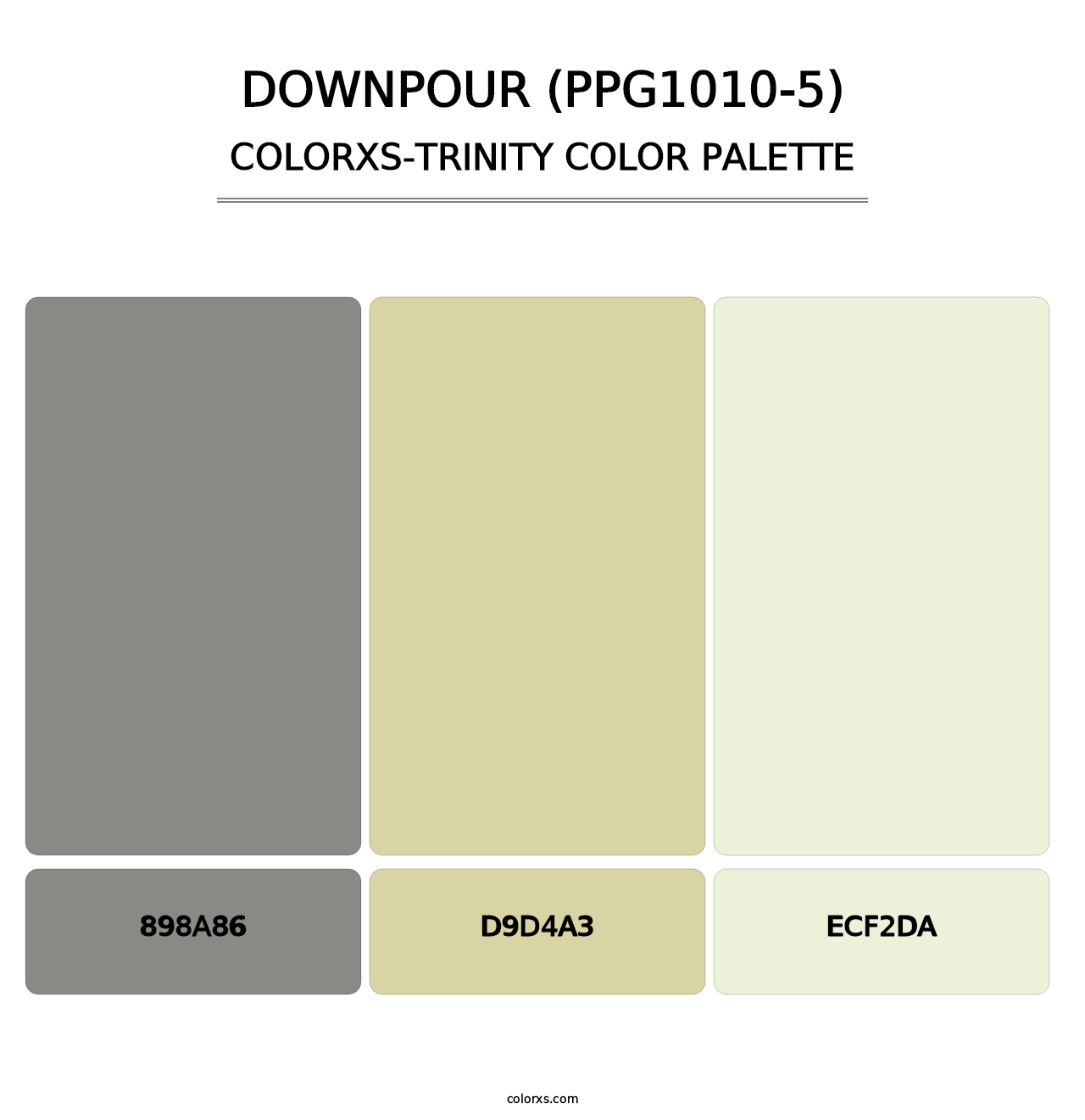 Downpour (PPG1010-5) - Colorxs Trinity Palette