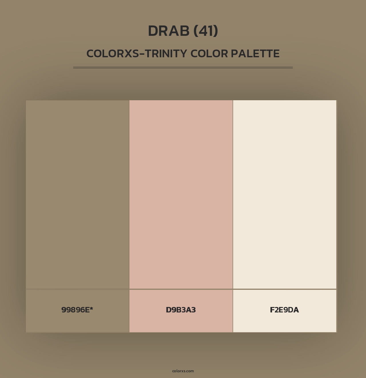 Drab (41) - Colorxs Trinity Palette