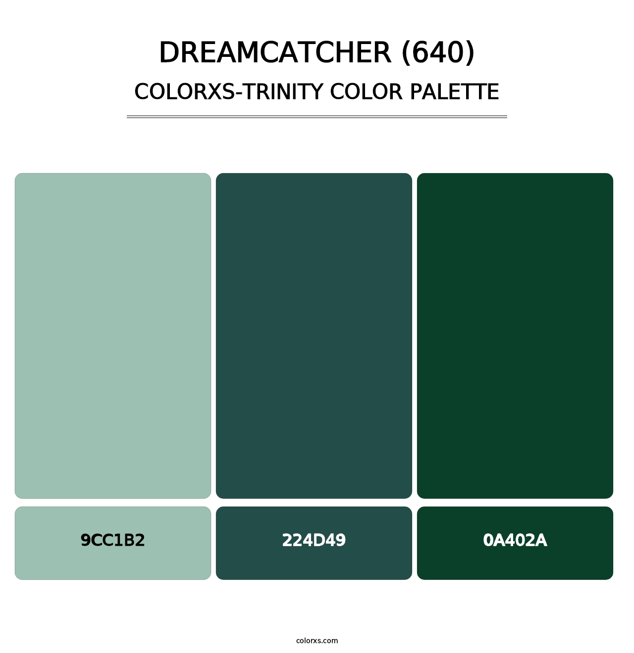 Dreamcatcher (640) - Colorxs Trinity Palette
