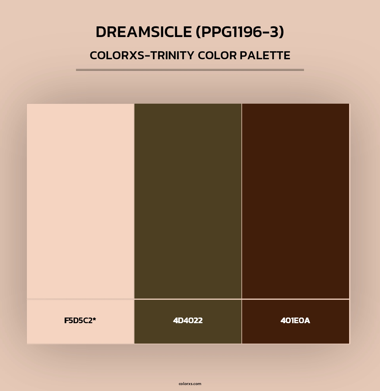 Dreamsicle (PPG1196-3) - Colorxs Trinity Palette
